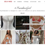 Jenner's website, above the fold screenshot of their swimsuit brand