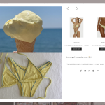 On frankie's girls website, showcasing shoppable content feature by Foursixty.