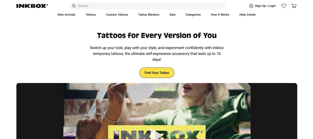 Inkbox-website-above-the-fold-screenshot