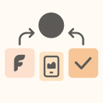 Minimal landscape illustration showing the Foursixty logo alongside alternative platform icons connected by arrows, symbolizing comparison between Foursixty and competitor alternatives