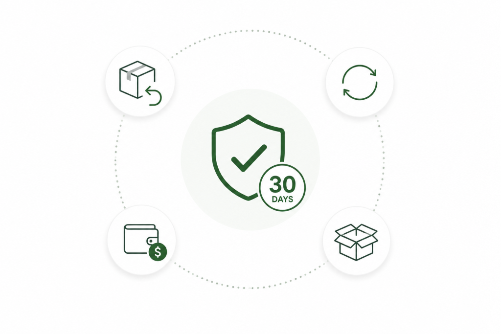 Image of 30 day guarantee return